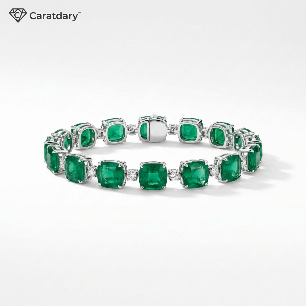 Caratdary™ Verdant Radiance Link Bracelet