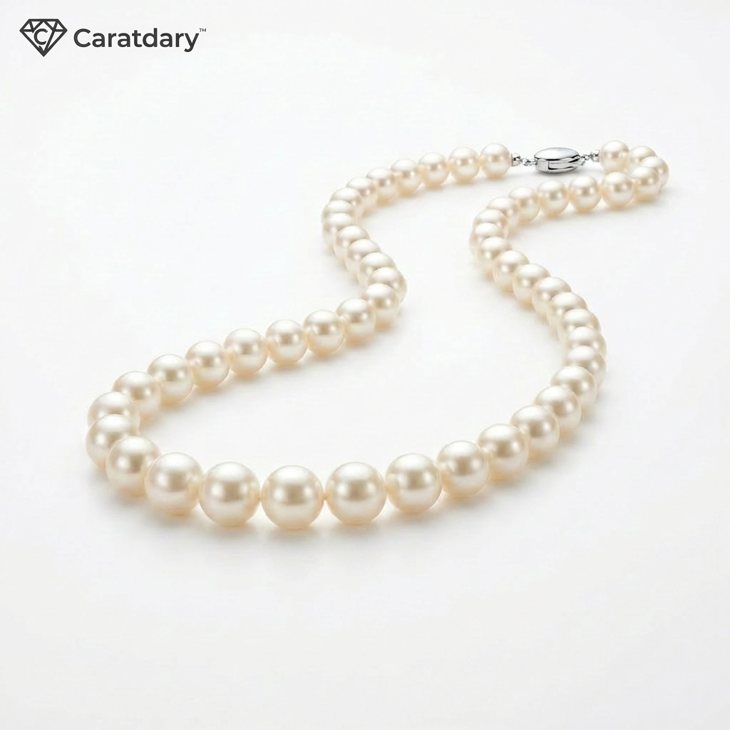 Caratdary™ Ivory Glow Pearl Strand Necklace